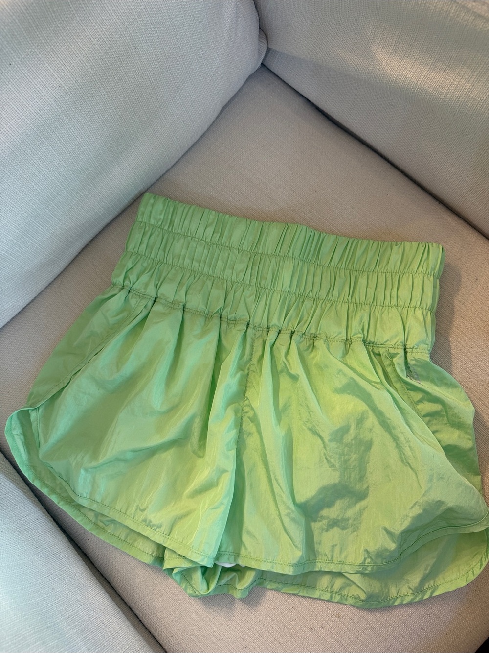 Free People Light Green Athletic Shorts